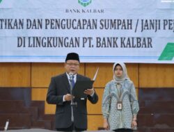 27 Pejabat Dilantik Dirut Bank Kalbar, Diharapkan Dapat Tingkatkan Kinerja
