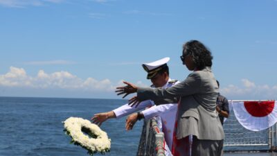 TNI AL Peringati Pertempuran Laut PD II Sekutu Melawan Jepang Di Selat Sunda